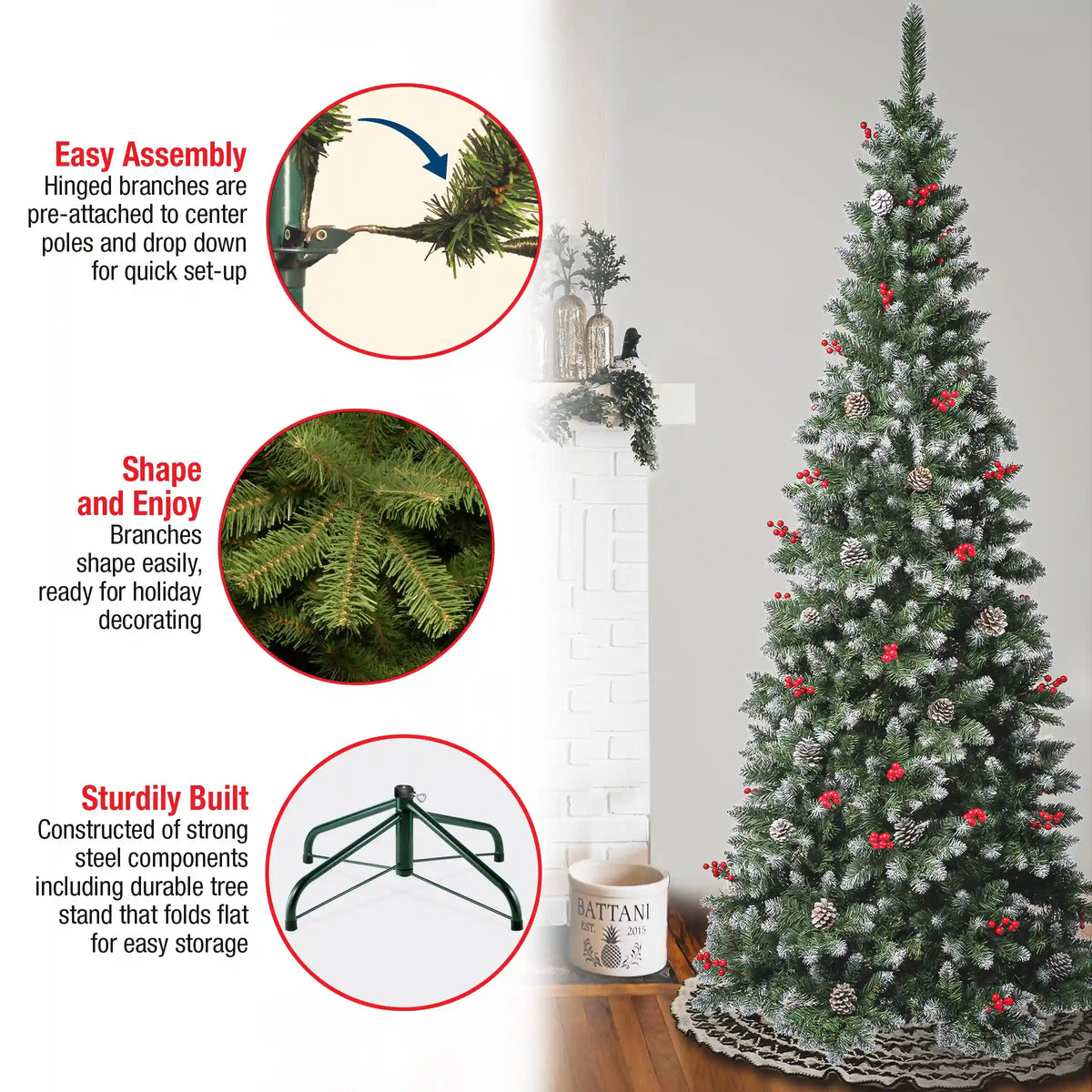 7.5 ft. Cullen Slim Tree