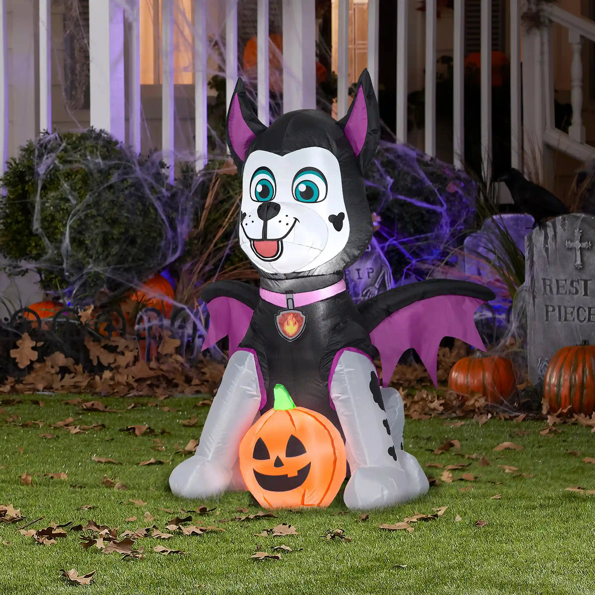38 in. Halloween Marshall from Paw Patrol Inflatable Decoration, Plug-In