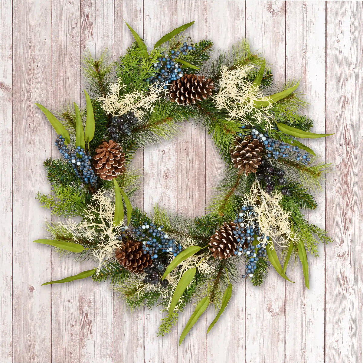24 in. Blueberry Fields Wreath