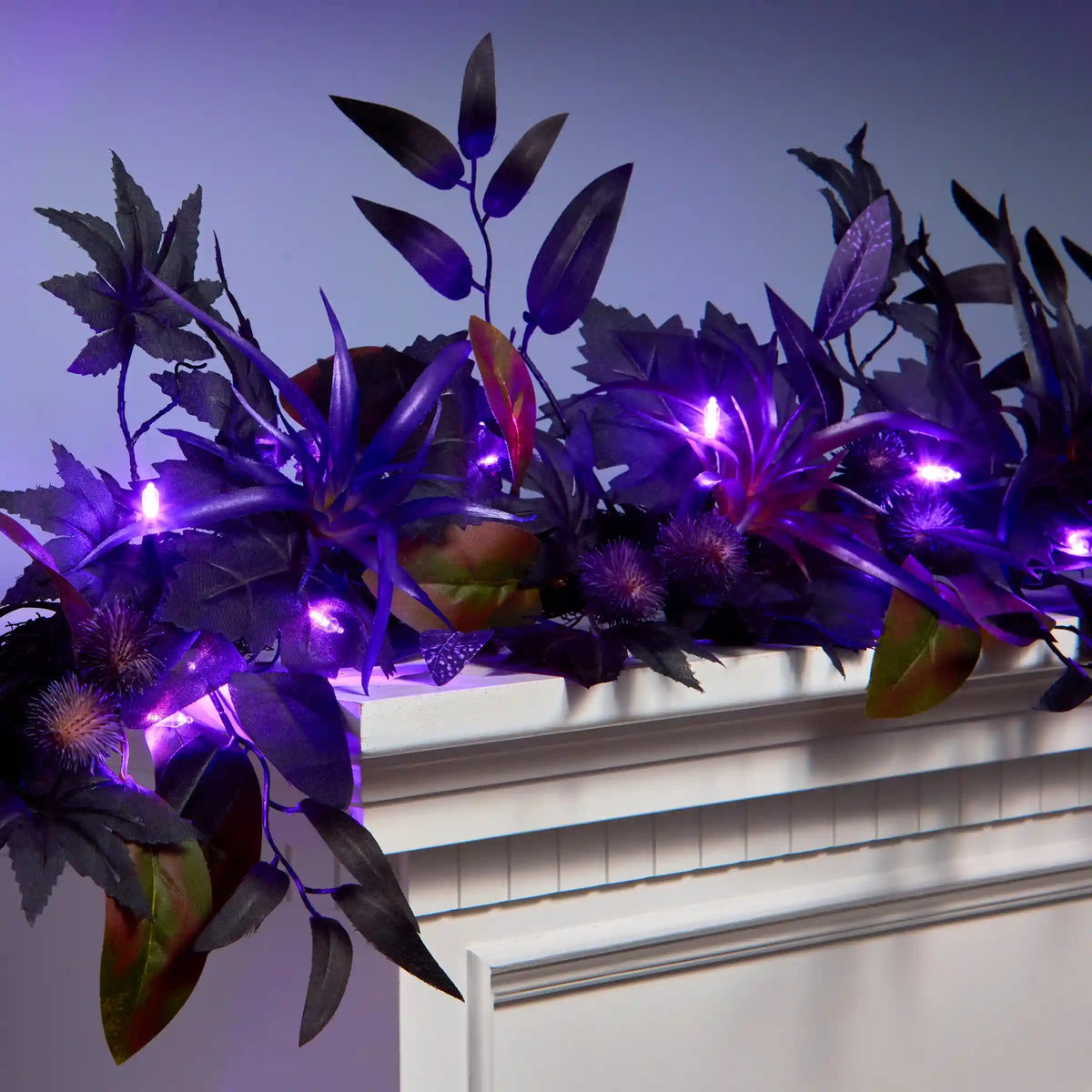 6 ft. Halloween Scare in the Air Garland and LED Lights