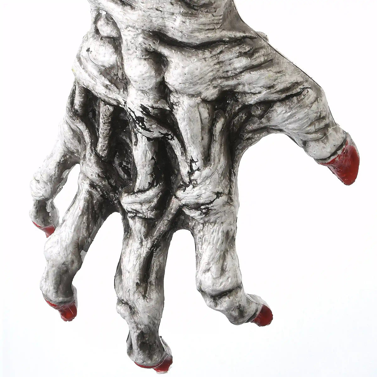 18 in. Halloween White Zombie Arm and Hand Wreath Hanger