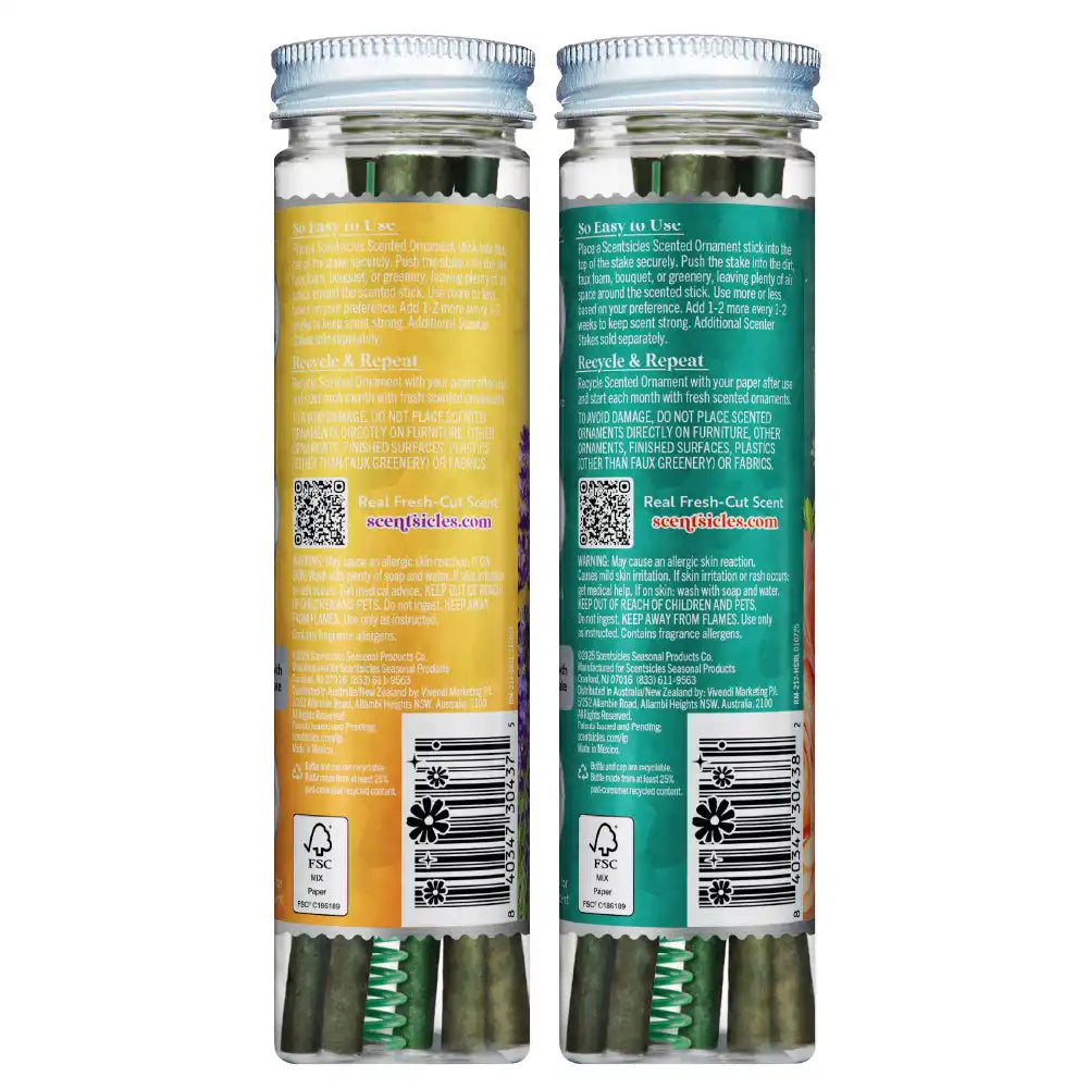 Scentsicles, 6pc Stick, 1 Sun-Soaked Lavender/1 Honeysuckle Rose- 2 pack