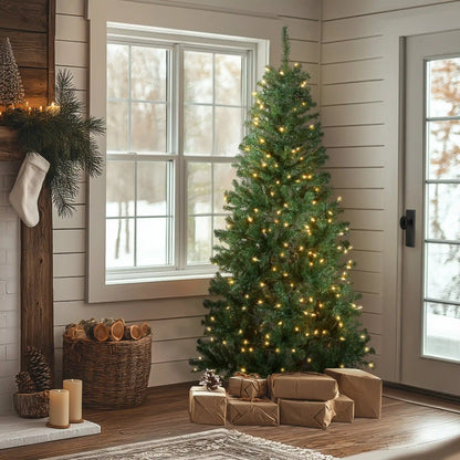 6 ft. Pre-Lit Acacia Hinged Tree with Clear Lights