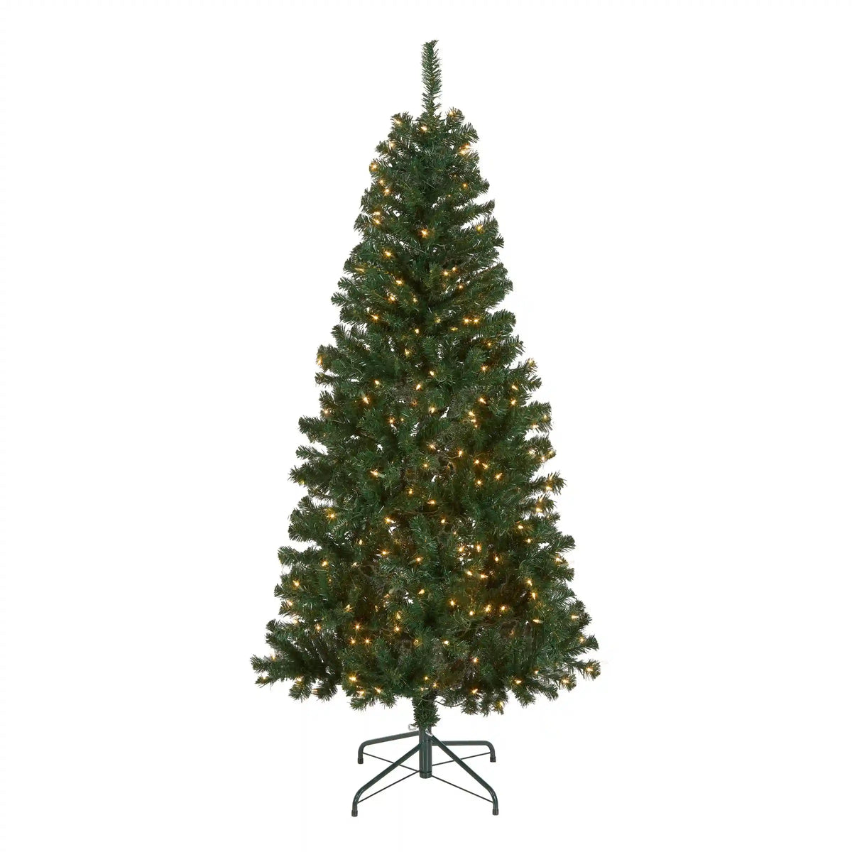 6 ft. Pre-Lit Acacia Hinged Tree with Clear Lights