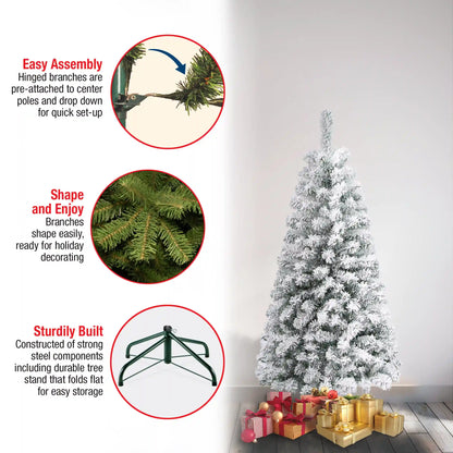 4.5 ft. Acacia Flocked Tree