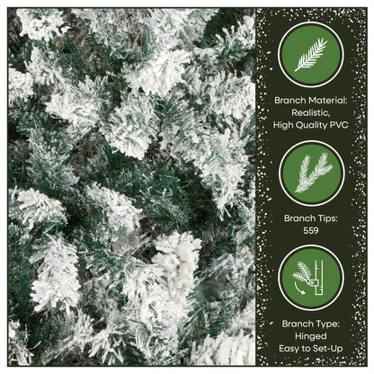 6 ft. Acacia Flocked Tree