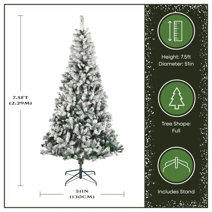 7.5 ft. Acacia Flocked Tree