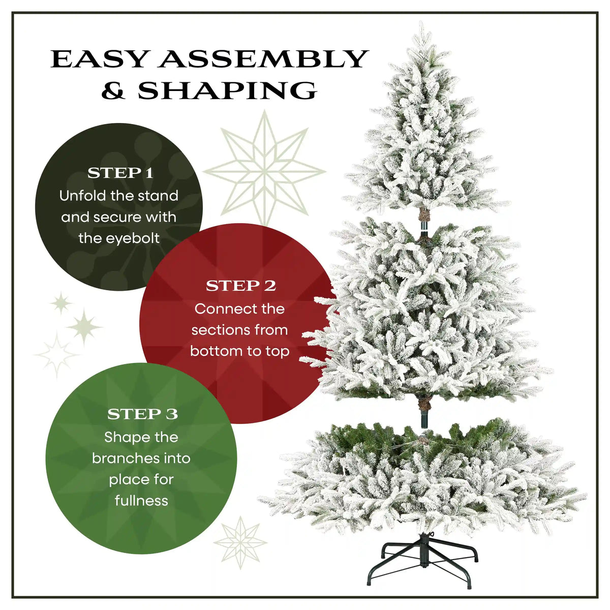 9 ft. Acacia Flocked Slim Tree
