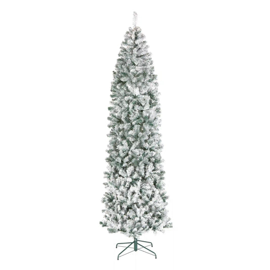 9 ft. Acacia Flocked Slim Tree