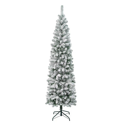 7.5 ft. Acacia Pencil Slim Flocked Tree