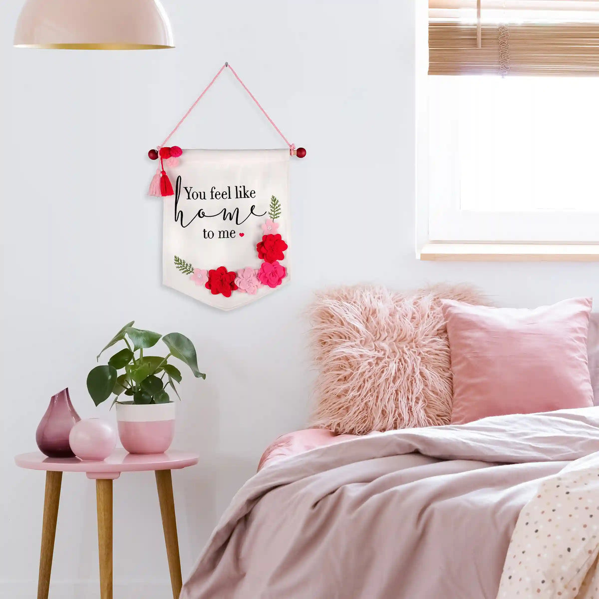 18.5 in. Valentine's 'You Feel Like Home' Banner