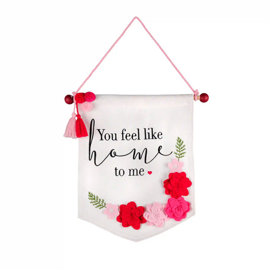 18.5 in. Valentine's 'You Feel Like Home' Banner