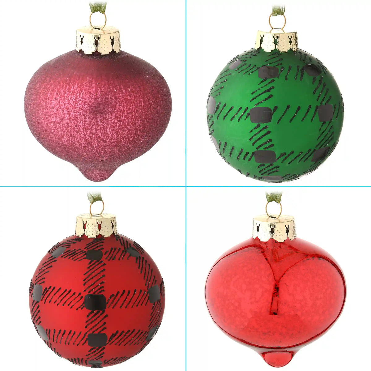20-Piece Christmas Tree Ornament Set, Rural Homestead Collection