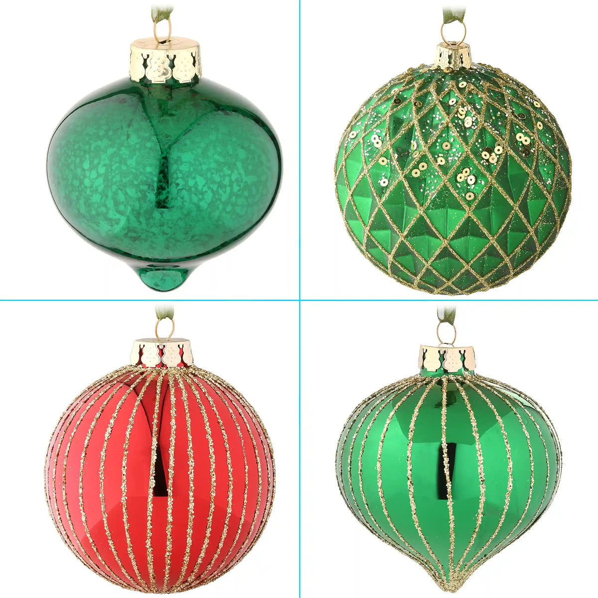 20-Piece Christmas Tree Ornament Set, Rural Homestead Collection