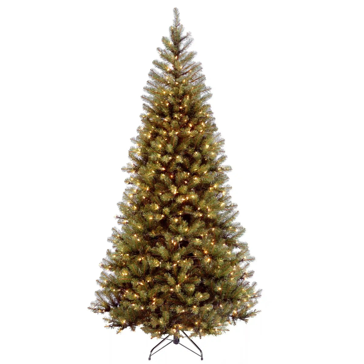6 ft. Pre-Lit Aspen Spruce Slim Tree with Clear Lights, Plug-In