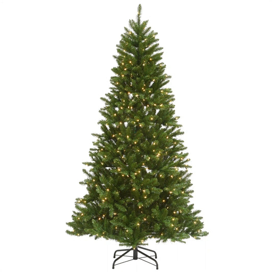 7.5 ft. Pre-Lit Peytom Spruce Tree with Clear Lights