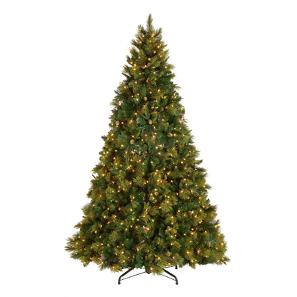 9 ft. Pre-Lit Carolina Pine Hinged Tree  900 Clear Lights
