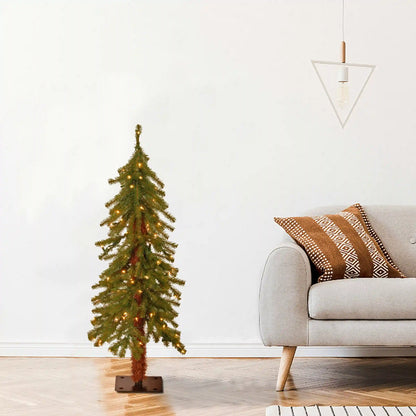 3 ft. Pre-Lit Hickory Cedar Tree with Clear Lights, Plug-In