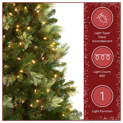 9 ft. Pre-Lit Charleston Pine Tree with Clear Lights
