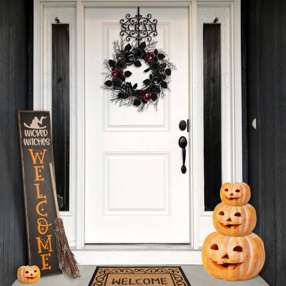 16 in. Halloween Scram Metal Wreath Hanger