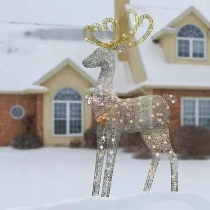 60 in. Reindeer Decoration with Clear Lights, Plug-In