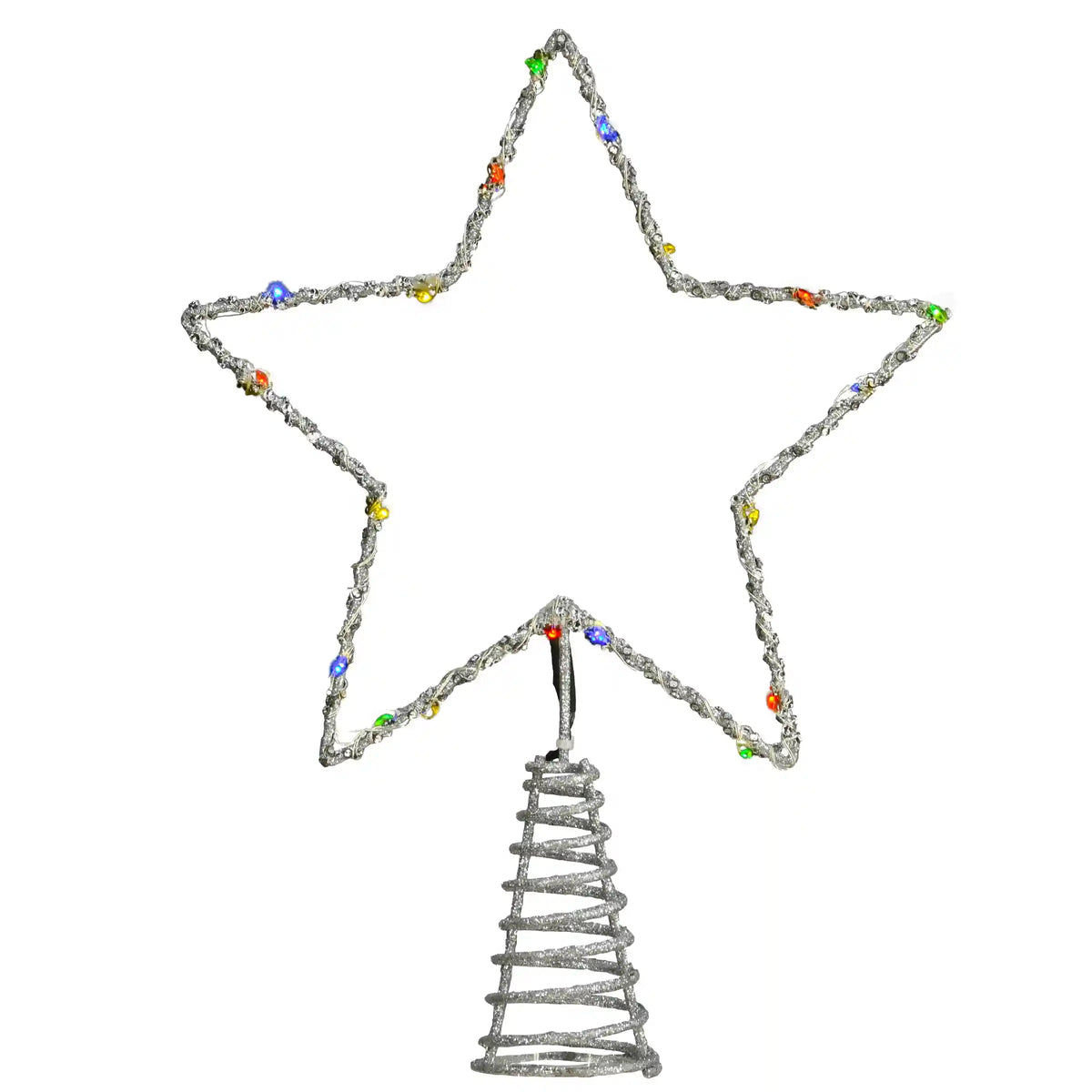 13.5 in. Open Star Tree Top for Artificial Trees with Dual Color Lights, Plug-In
