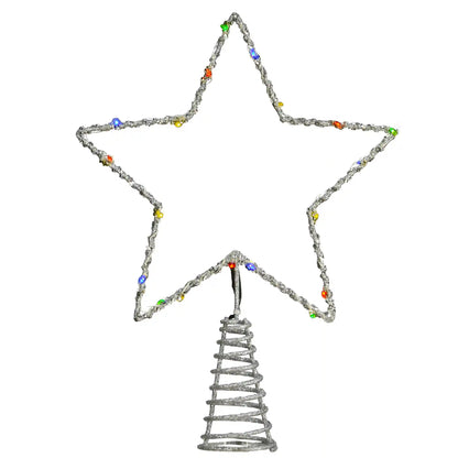 13.5 in. Open Star Tree Top for Artificial Trees with Dual Color Lights, Plug-In
