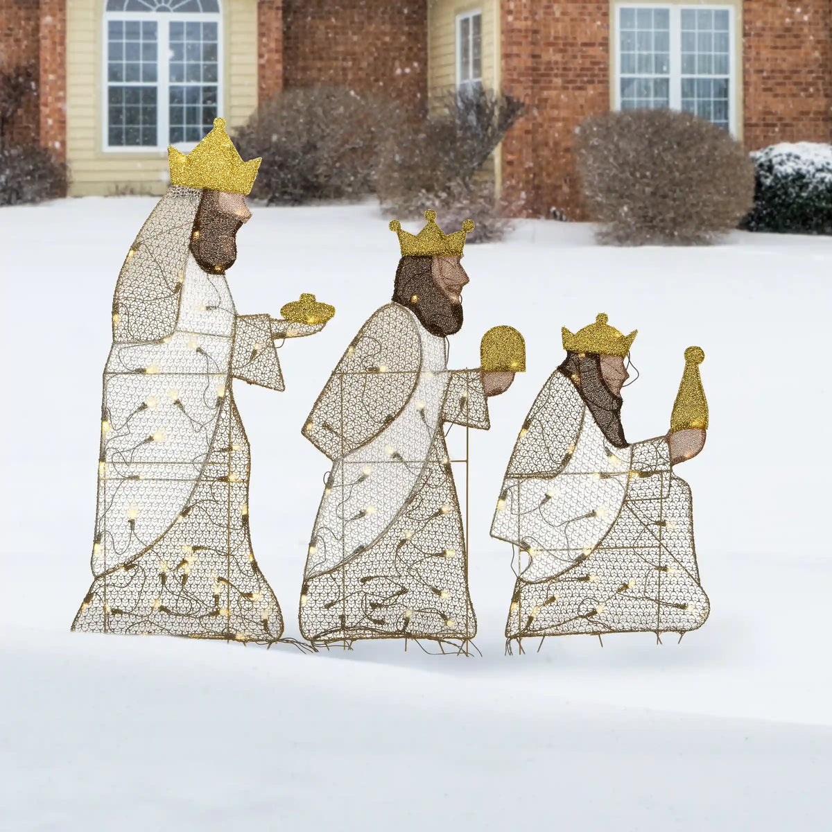 42 in. Three Wisemen with LED Lights, Plug-In