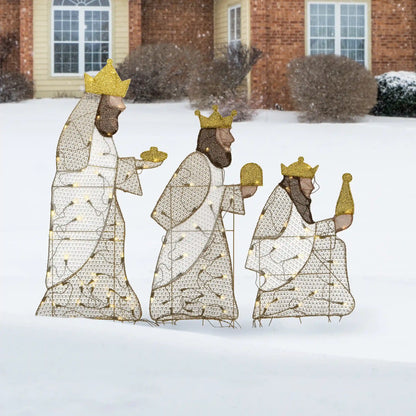 42 in. Three Wisemen with LED Lights, Plug-In