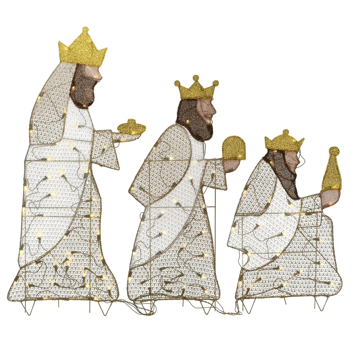 42 in. Three Wisemen with LED Lights, Plug-In