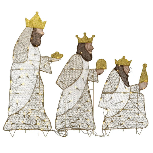 42 in. Three Wisemen with LED Lights, Plug-In