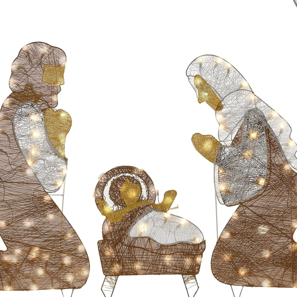 72 in. Nativity Scene with White LED Lights, Plug-In