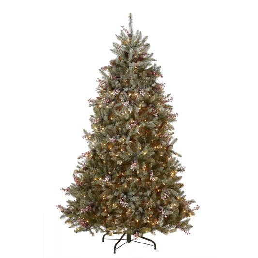 7 ft. Pre-Lit Dunhill Fir Tree with 700 Clear Lights, Plug-In