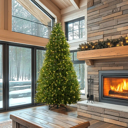 10 ft. Pre-Lit Dunhill Fir Tree with Dual Color LED Lights