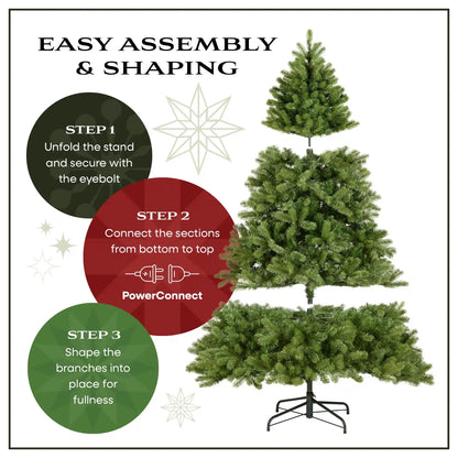 10 ft. Pre-Lit Dunhill Fir Tree with Dual Color LED Lights