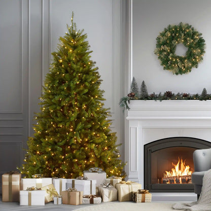 7.5 ft. Pre-Lit Dunhill Fir Tree with Dual Color LED Lights, Plug-In