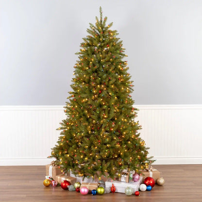 6.5 ft. Pre-Lit Dunhill Fir Tree with Multicolor, Clear Spectrum Lights, Plug-In