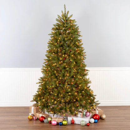 7.5 ft. Pre-Lit Dunhill Fir Tree with Multicolor, Clear Spectrum Lights, Plug-In