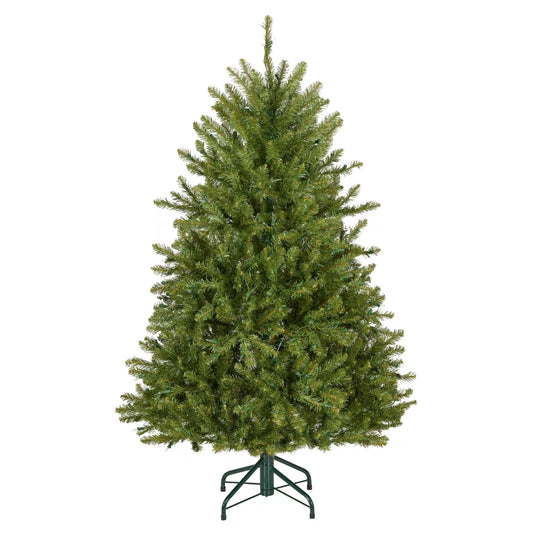 4.5 ft. Pre-Lit Dunhill Fir Hinged Tree with Clear Lights, Plug-In
