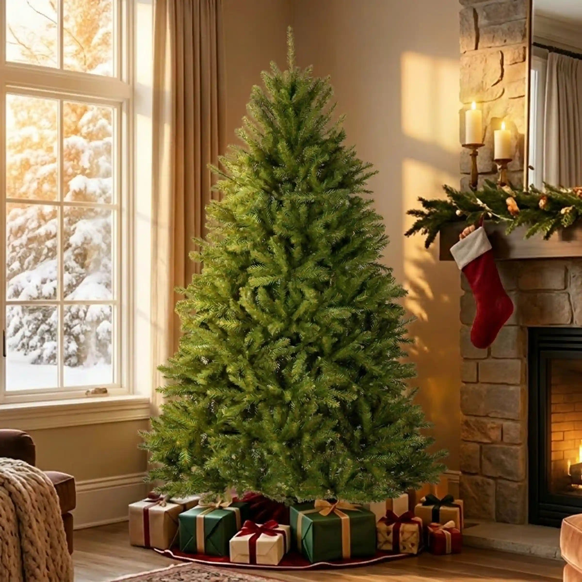 6 ft. Dunhill Fir Hinged Tree