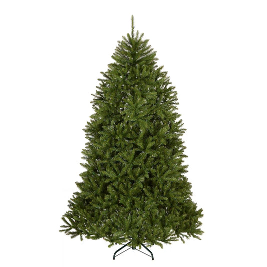 6.5 ft. Pre-Lit Dunhill Fir Hinged Tree with Multicolor Lights, Plug-In