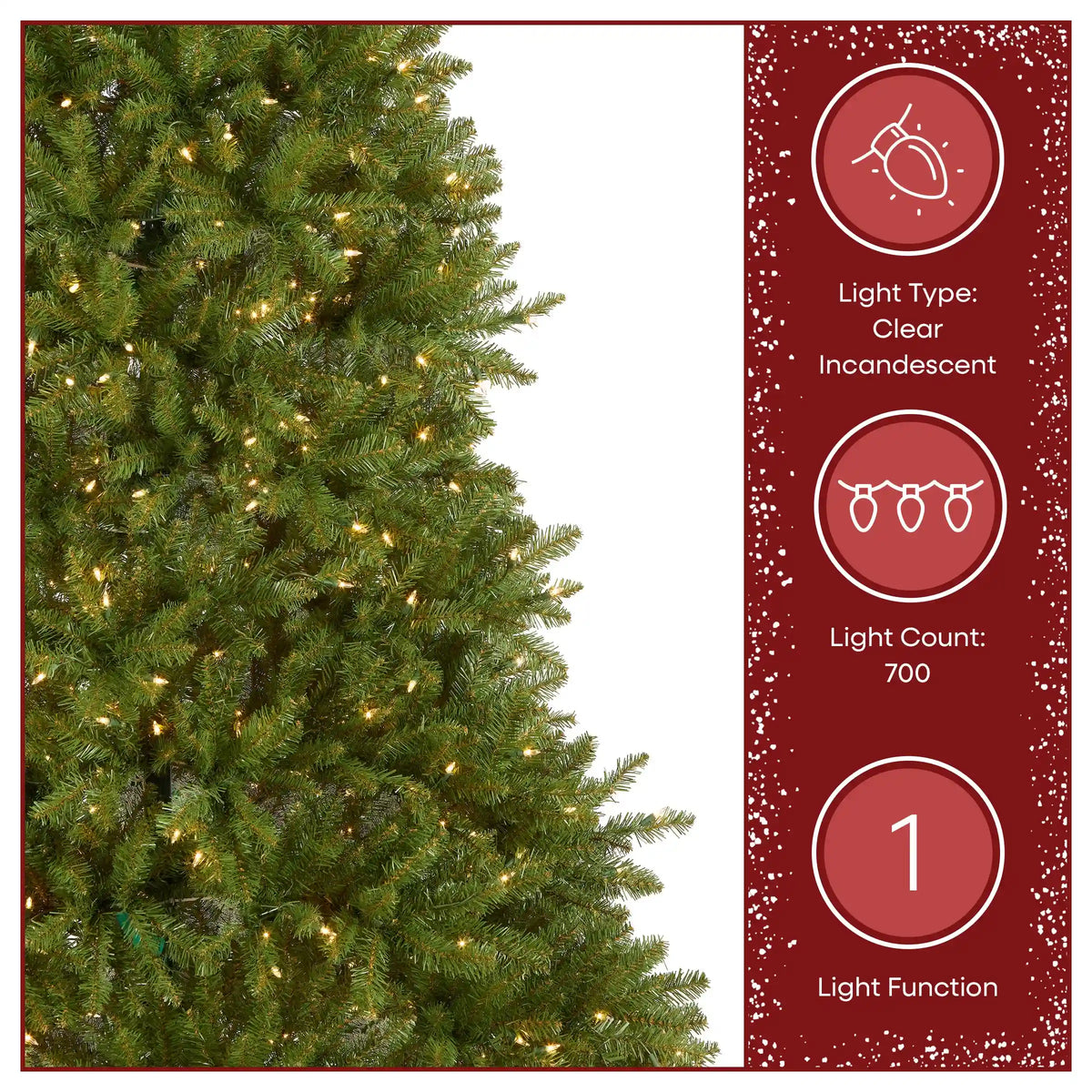 7 ft. Pre-Lit Dunhill Fir Full Tree with Clear Lights