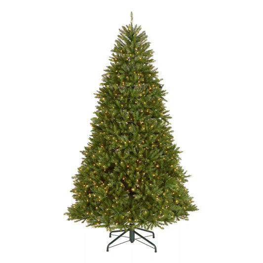 9 ft. Pre-Lit Dunhill Fir Hinged Tree with 900 Clear Lights