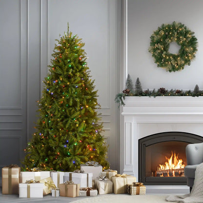 6.5 ft. Pre-Lit Dunhill Fir with PowerConnect Dual Color LED Lights, Plug-In