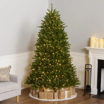 7 ft. Pre-Lit Dunhill Fir Hinged Tree with PowerConnect Dual Color LED Lights