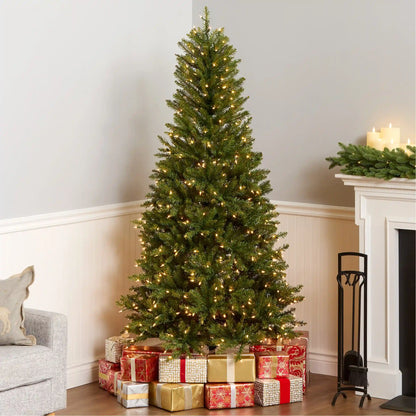 6.5 ft. Pre-Lit Dunhill Fir Slim Tree with Clear Lights