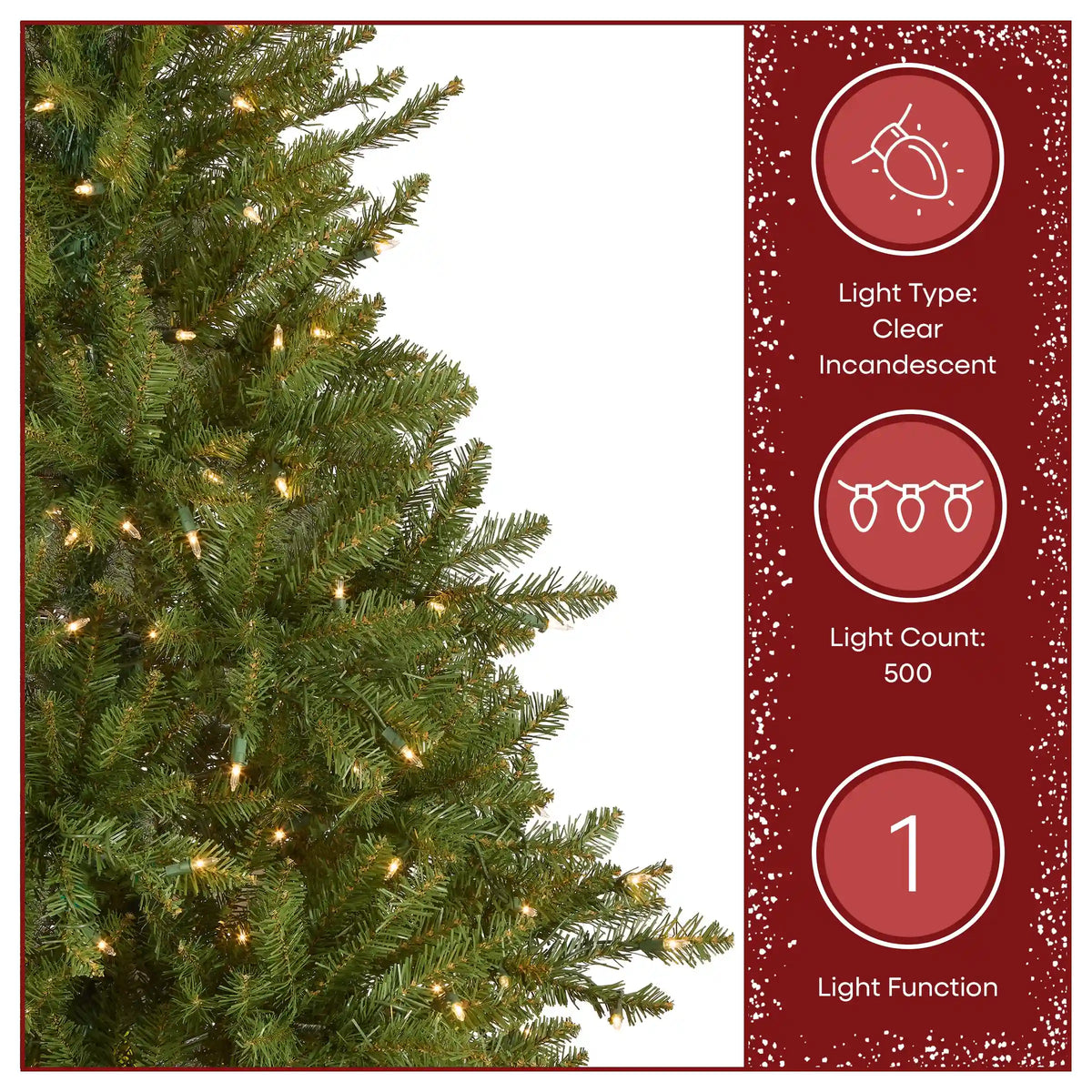 6.5 ft. Pre-Lit Dunhill Fir Slim Tree with Clear Lights
