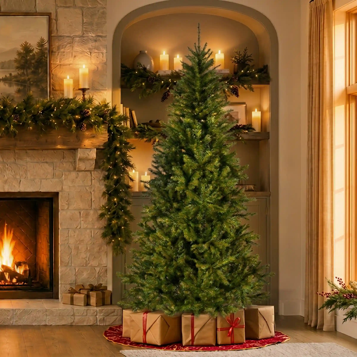 6.5 ft. Dunhill Fir Slim Hinged Tree