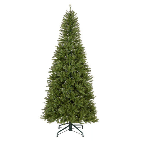 9 ft. Pre-Lit Dunhill Fir Slim Hinged Tree with Clear Lights, Plug-In