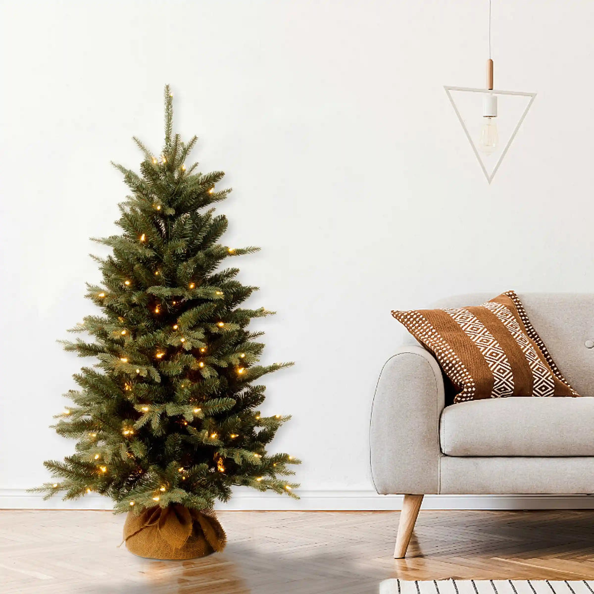 4 ft. Pre-Lit Everyday Collection Tree with Clear Lights, Plug-In